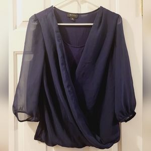 Ab Studio Medium Navy Nice blouse